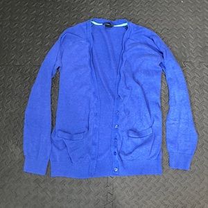 H&M XS blue v-neck cardigan